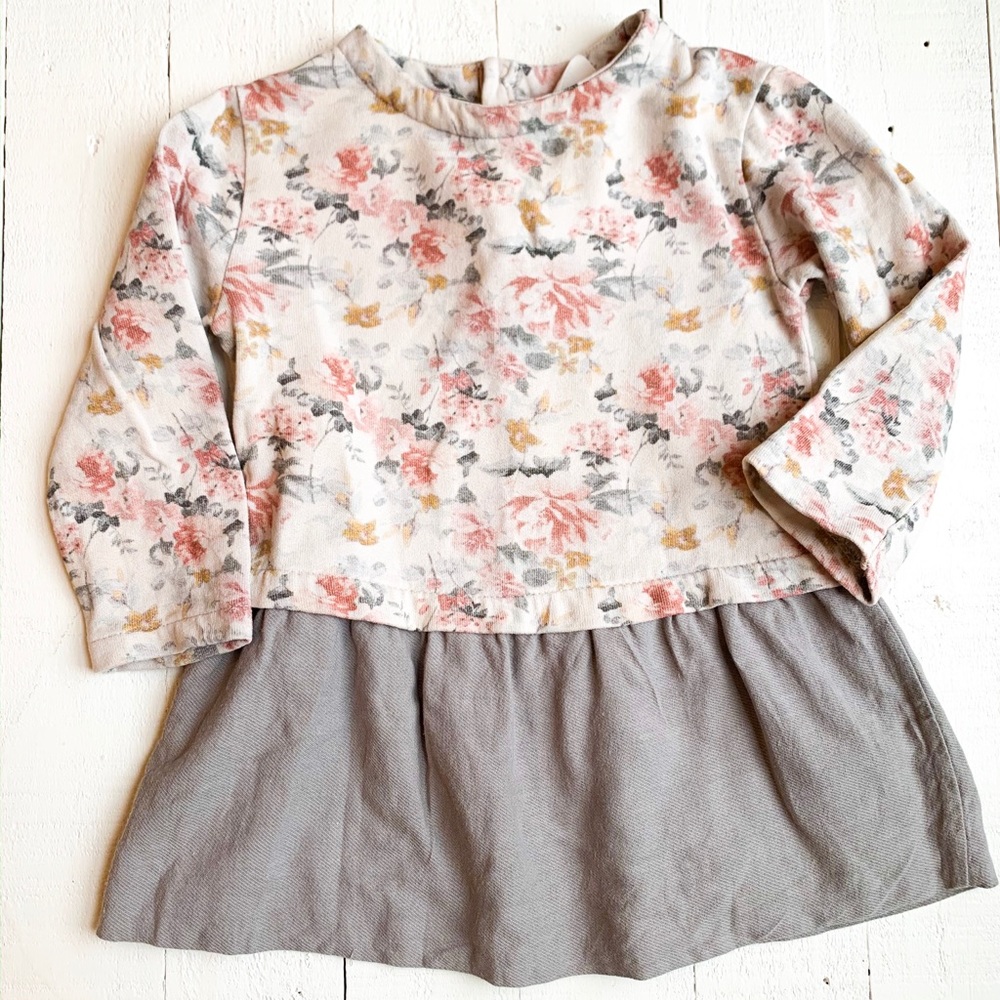 Zara long sleeve dress size 12-18 months
